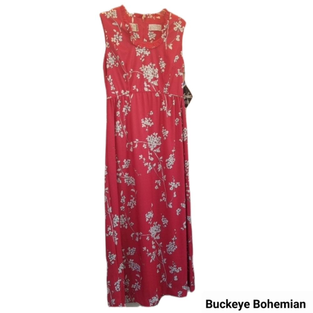 NWT Vintage Deadstock Emilio Borghese Roma Retro Maxi Dress